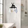 Antler Key Holder Wall Mount 5.9 Inch Modern Coat Rack Durable Hooks for Entryway Porch Office Decor