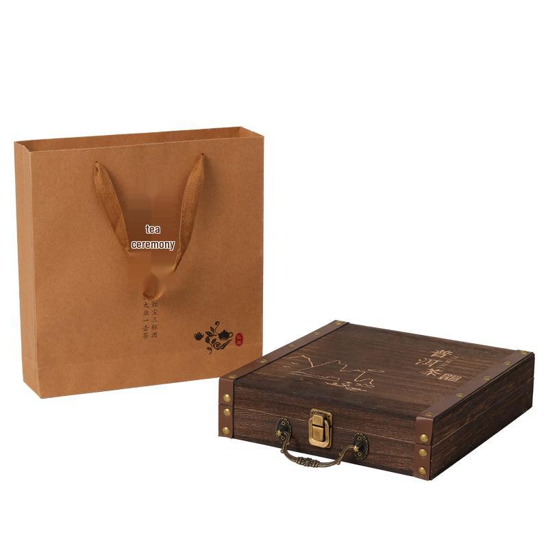 357g Solid Wood Pu-erh Tea Cake Storage Box - Universal Single Cake Gift Packaging