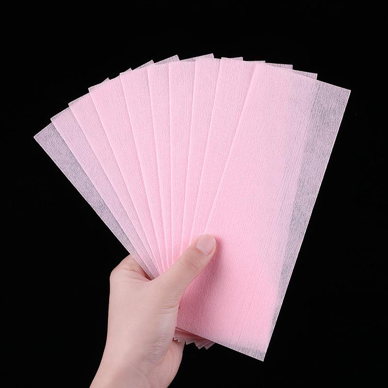 Wax Strips for Hair Removal, Thickened Non-Woven Paper Strips, White Depilatory Cream Tools