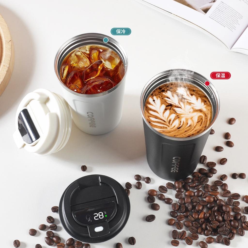 Simple outdoor vacuum double-walled stainless steel coffee cup thermos cup business accompanying gift cup