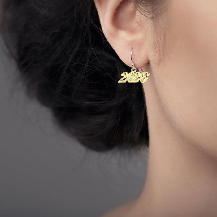 100Pieces Simple 2026 Year Number Charm Graduation Pendant For Unique Jewelry And Gift Crafting Project Decoration