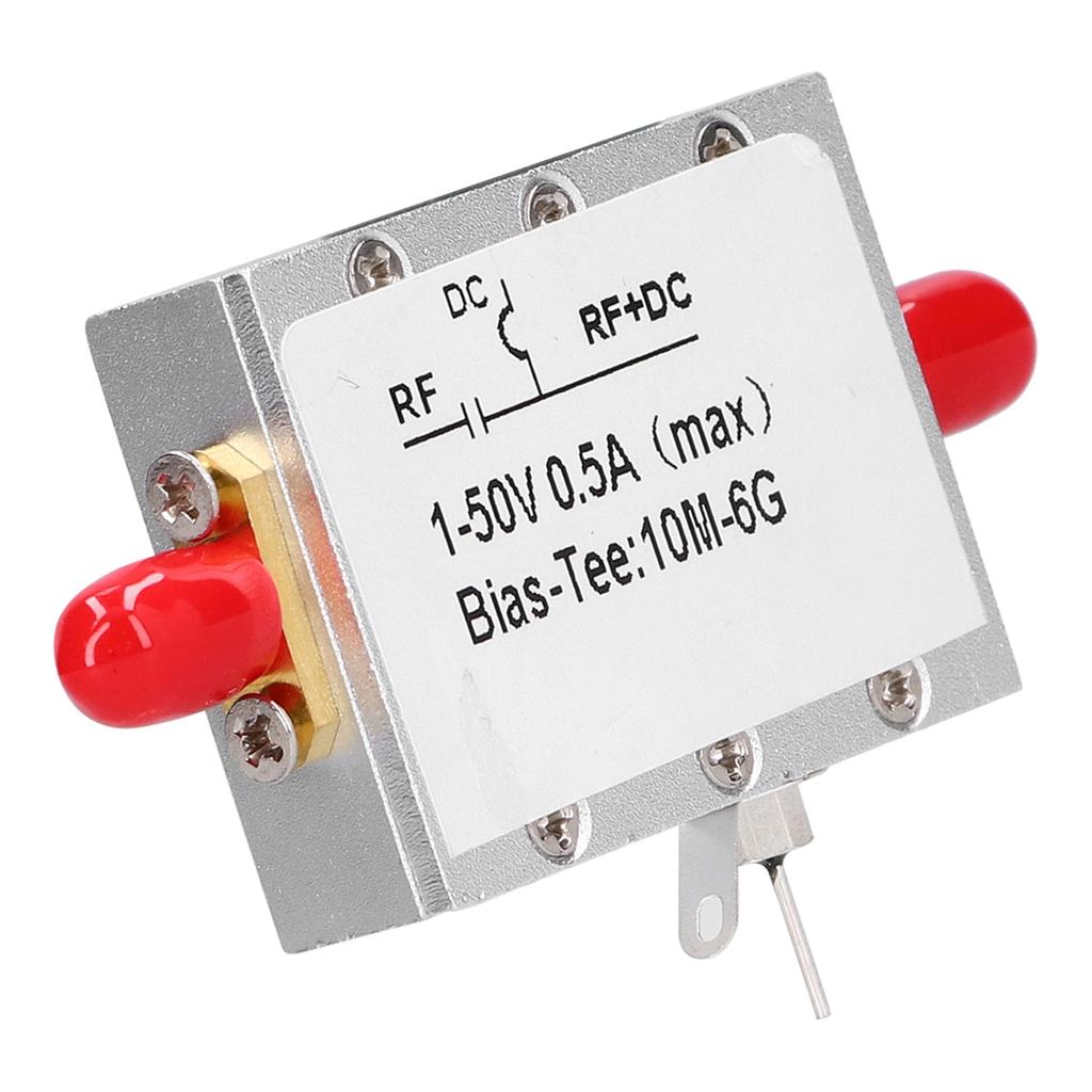 Bias Tee Module Coaxial Feed Low Insertion Loss RF DC Blocker Accessory 10MHz‑6GHz