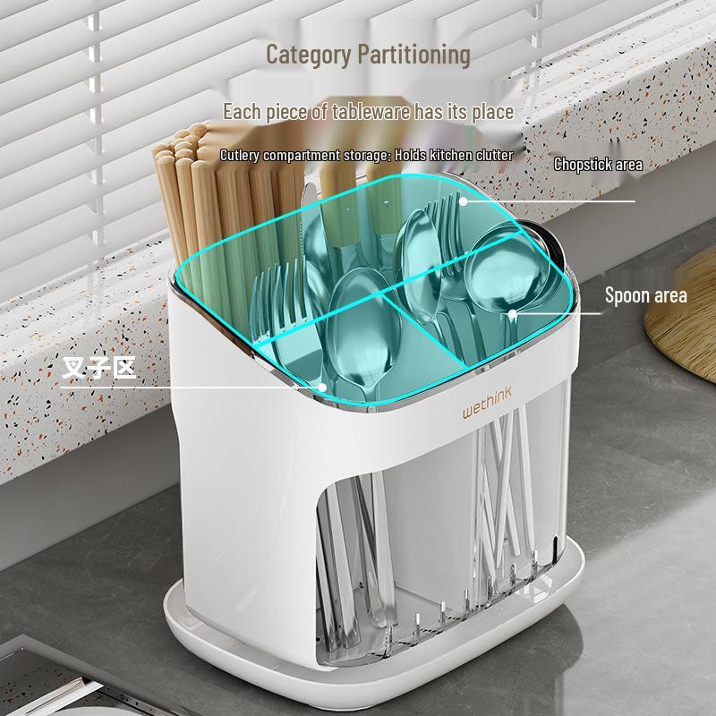 Cilindru de Bucătărie pentru Bețișoare cu Suport de Drenaj, de Podea