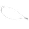 Necklace Pet Memorial Silver Color Paw Print Pattern Keepsake Pendant Alloy Punk Chain