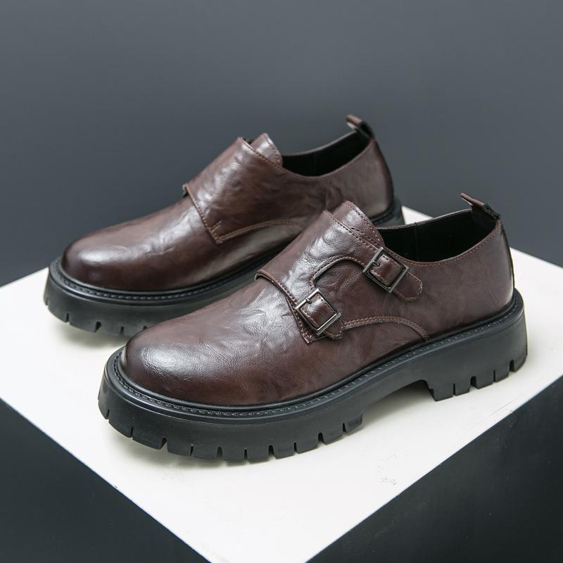 FashionMens Slip on Casual Shoes Leather Fashion Business Shoes Men New Arrival Men Comfortable Loafers Classic Male Dress Footwear