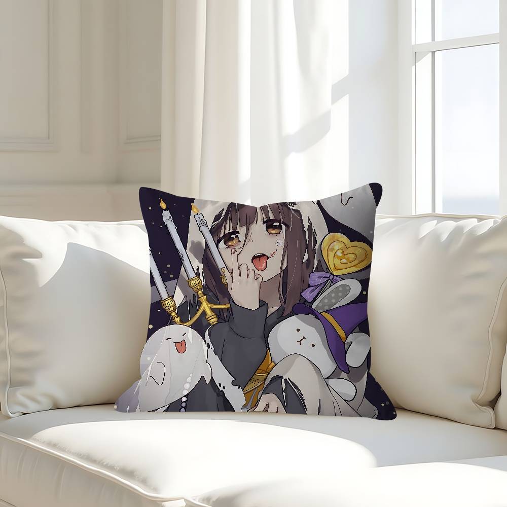 M-Менхера-чан Персонализированная наволочка-пыльник для подушки Спальня Детская вечеринка Украшение Наволочка День рождения Детский подарок 16x16Inch