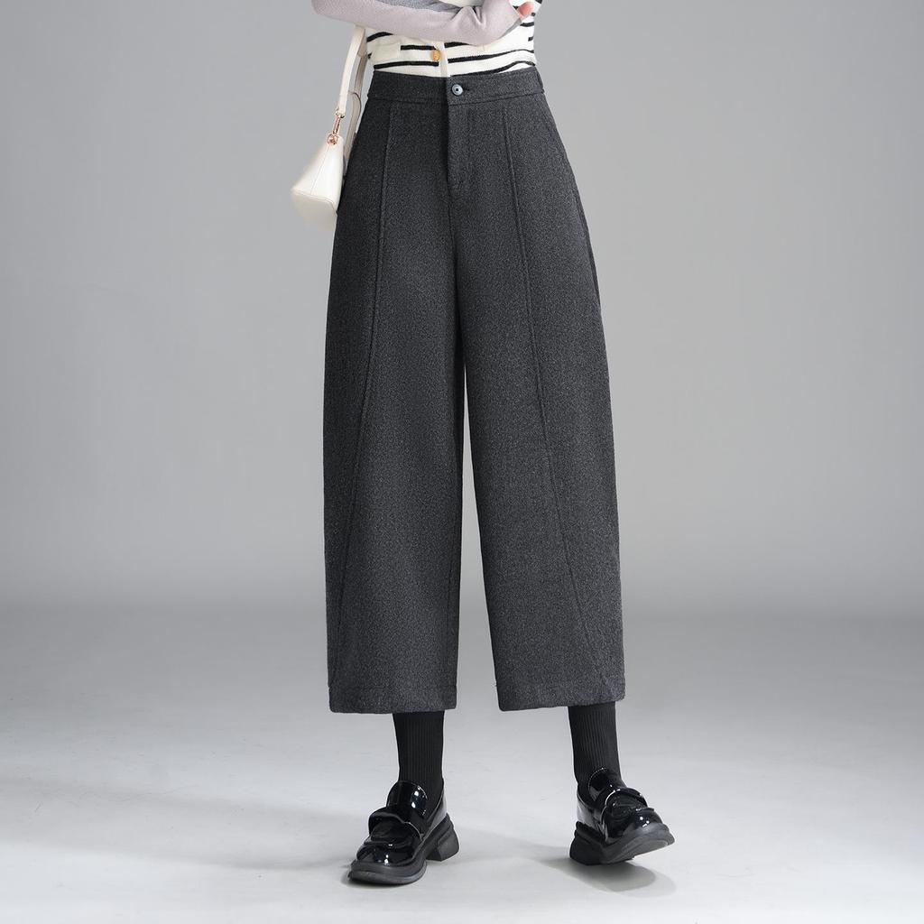Versatile Women's High-Waisted Slimming Wide-Leg Pants - 2025 Autumn/Winter Trend 