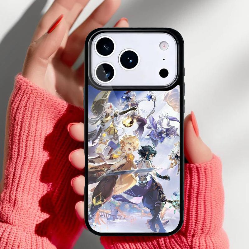 Hot Genshin Impact Game Phone Case for iPhone 17 16 15 14 13 Pro Max Back Cover for 12 11 Pro Coque