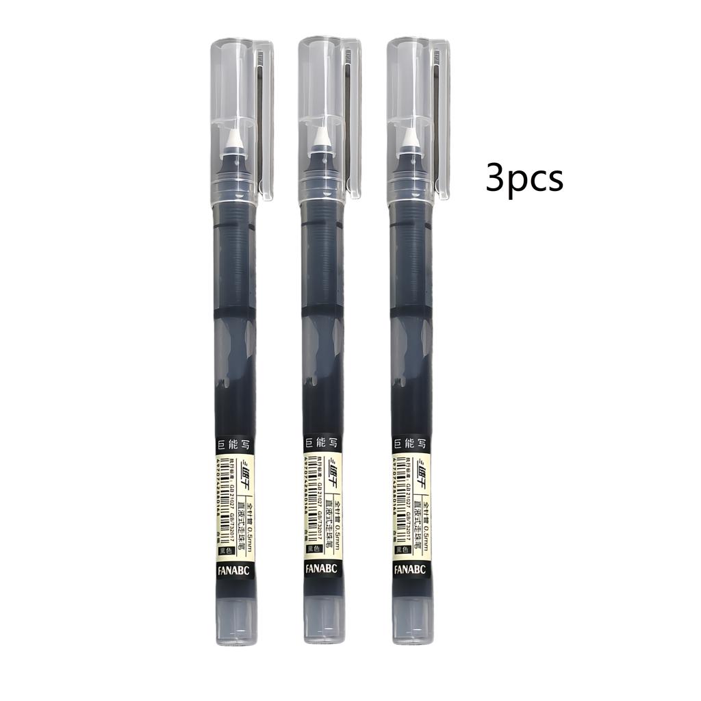 New High Quality Needle Type Gel Pens Straight Liquid Ballpoint Pen Stationery School Office Supplies Writing