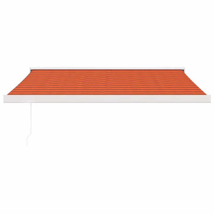 VidaXL Retractable Awning Orange and Brown 3x2.5 M Fabric and Aluminium 3154541