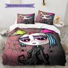 Little Bug Girl  Pattern Bedding Quilt Set  Home Decoration  Gift (1 * duvet cover + 2 * pillowcase  without core)