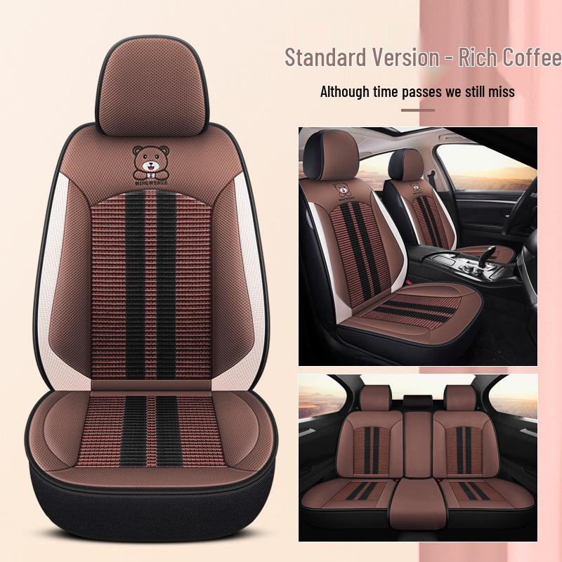 2021 Universal Ice Silk Bear Car Seat Cushion - All Seasons