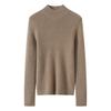 Lekasha Women's Striped Seamless Cashmere Knitwear - High Neck Autumn/Winter Top