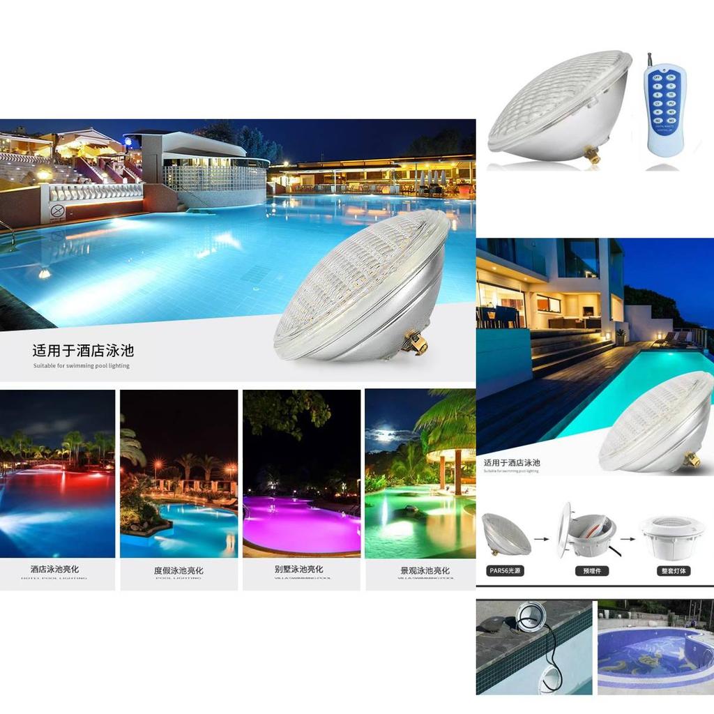 LED Poolleuchte mit Fernbedienung Unterwasserscheinwerfer für Schwimmbecken Wasserspiel