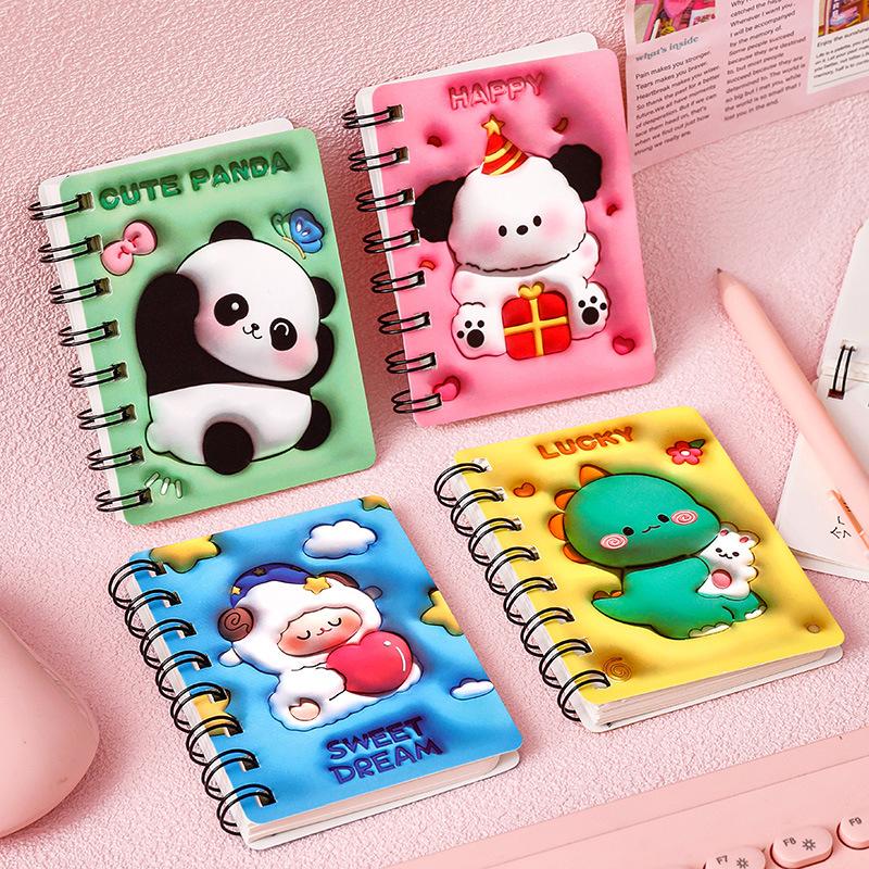 Creative Cartoon Coil Book for Elementary School Students Cute Animal Book Kindergarten Reward Gift Childrens Stationery Prizes