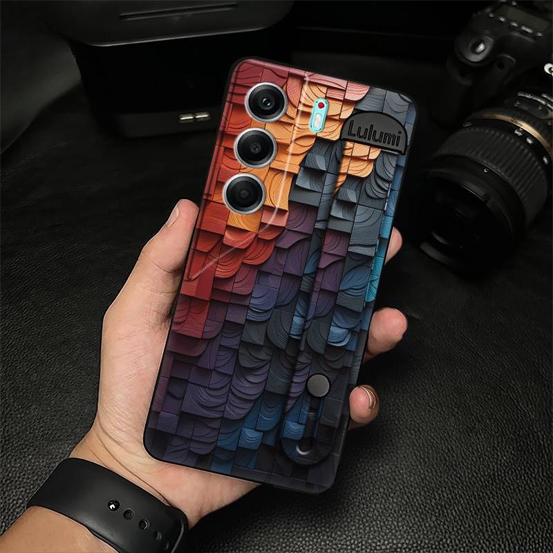 Anti-dust Nature Phone Case For Tecno Camon40 Pro 5G/CM7 Plain color Personality Commerce Geometry Anti-knock Masculine
