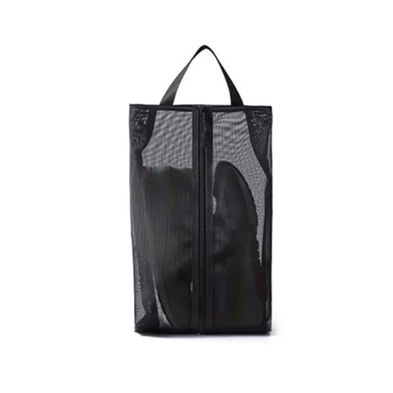 

1Pc Mesh Shoe Bags with Breathable Designs and Practical Zippered Portable Shoe Bag for Travel and Sports Activities S