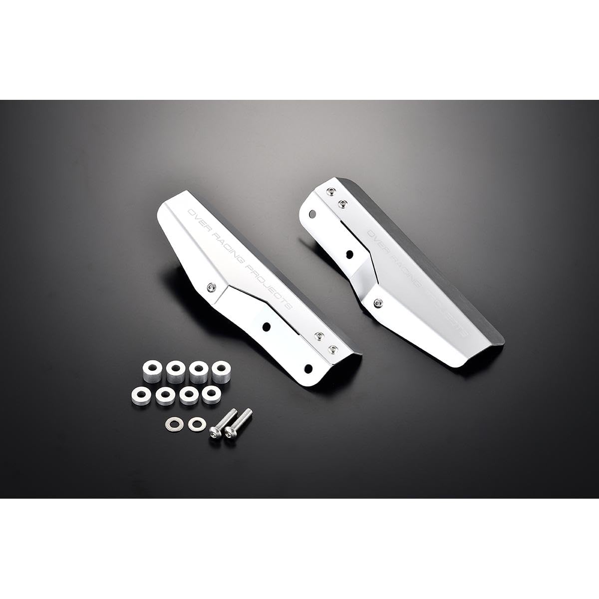 Overracing Fork Guards, Silver, for GROM/Monkey125/Dax125 (Part Number: 57-012-06)