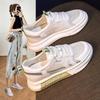 2025 New Summer Shoes Women's Platform Mesh Breathable Sports Casual Board Shoes Casual Versatile