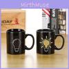 Color Changing Ceramic Mug With Light Bulb Tetris Battery Pattern For Gift Giving And Promotions
