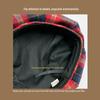 Retro Red Plaid Beret: Niche Design, Versatile Christmas Octagonal Hat, Light Luxury Style