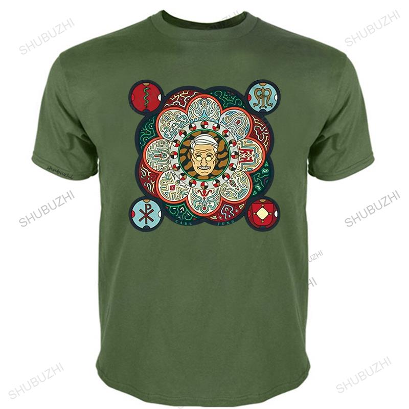 New Arrived Mens Tshirts New Carl Jung Tee Shirt Artwork The Red Book Mandala Tshirt Big Tall Homme Summer Teeshirt Tops