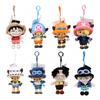New One Piece Plush Pendant 12Cm Anime Luffy Toy Tony Chopper Laboon Sabo Keychain Soft Stuffed Backpack Ornaments Toy
