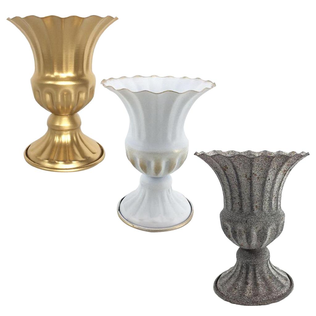 Vintage Metal Statue Vase Plant Pot Planter Flower Vase Table Dried Flower Home Centerpieces for Wedding,Party,Office Decor