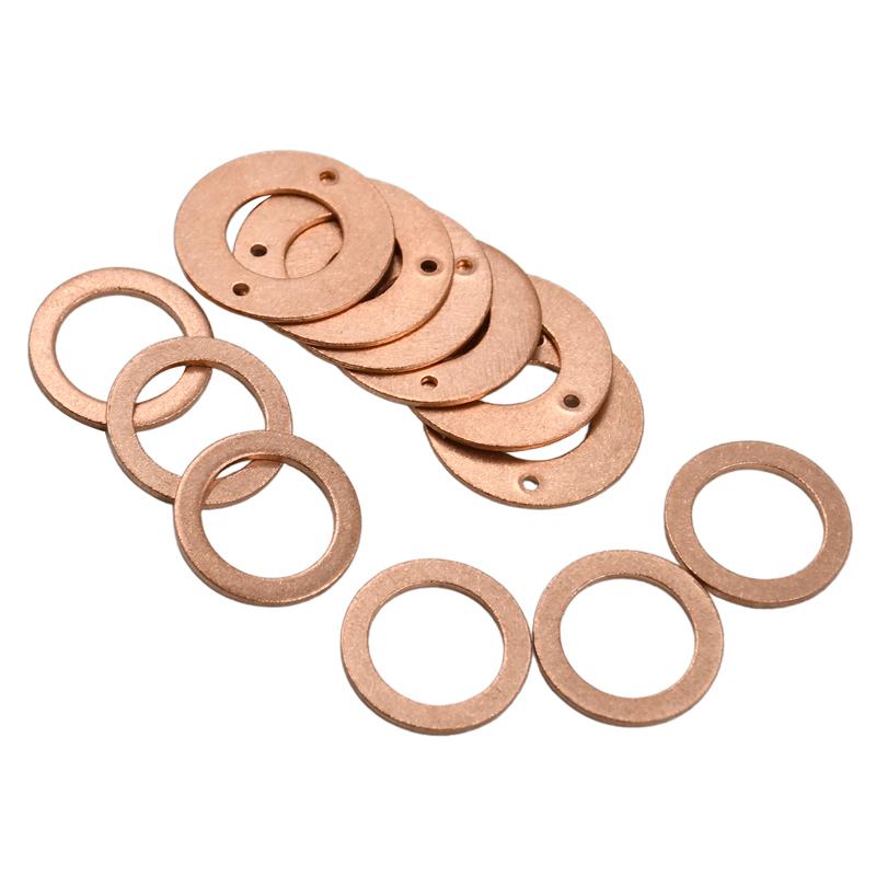 2 Set 3 Cylinder Injector Seal Kit Compatible with Kubota D750 D850 D950 Engine Valves 6 Engine Stroke 70mm Copper Washers