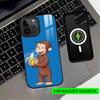 C-Curious G-George M-Monkey CG Phone Case For iPhone17,16,15,14,13,12,11 Plus,Pro Magnetic For Magsafe Wireless Charging