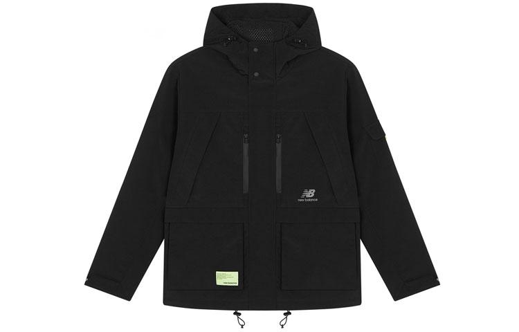 New Balance Jackets Men s Black Hooded Moderate Other AMJ21356-BK S