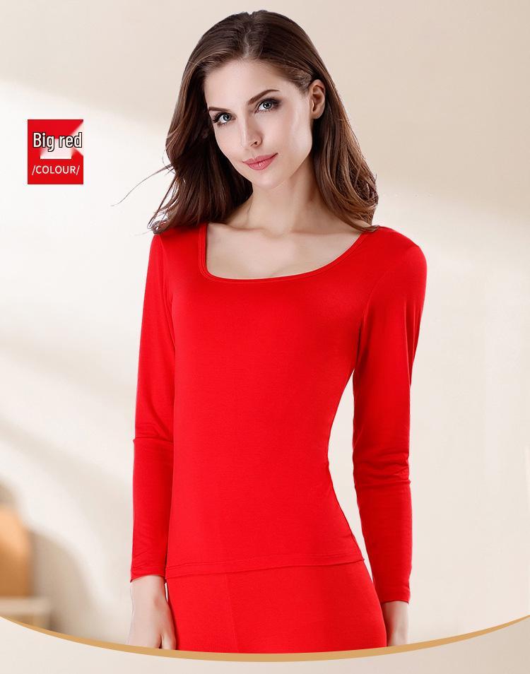 Women's Pure Cotton Long-Sleeve Top: Thin Autumn/Winter Base Layer, Warm Lycra Cotton Sweater