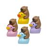 Pvc Capybara Duck Cartoon Figures Mini Garden Statues For Home Office Decor