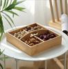 Bamboo and Wood Divided Snack and Candy Box