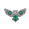 Green Emerald Gemstone Sterling Silver Pendant, 925 Stamped Silver Necklace, Emerald Silver Jewelry, Thanks Giving Gift JCP-8-10