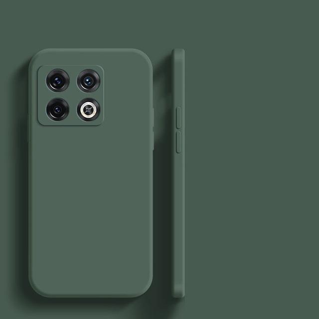 

Для Oneplus 9 10 Pro Чехол квадратный жидкий силиконовый полный защитный объектив мягкий чехол для Oneplus 10 Pro One Plus 9 10 Pro For Oneplus 10 Pro темно-зеленого