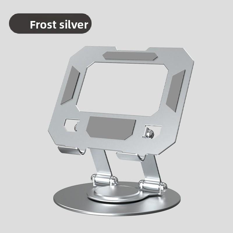 Supporto per Notebook Adatto per IPad, Supporto per Tablet, Supporto in Metallo per Telefono Cellulare, Pieghevole Girevole a 360° da Tavolo per Trasmissioni Live
