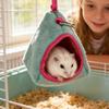 Hamster Hanging Nest Warm Semi-Enclosed Scratch-Resistant Hamster House Hammock Hamster Cage Deco For Golden Hamster
