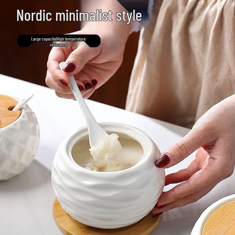 Ceramic Seasoning Jar Set 1-Piece Large Set