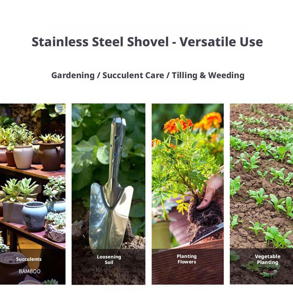 Upgrade Stainless Steel Small Shovel Planting Flowers Garden Tools Pot Planting Gardening Digging Soil Succulent Flower Spade