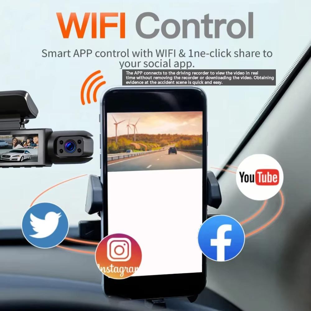 1080P Auto DVR WIFI Dash Cam für Autos Dual Kamera für Fahrzeug Recorder Video Rückansicht Kamera Auto Nachtsicht Black Box Auto Zubehör