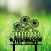 Metall-Gartenstecker Sonnenblume Hofkunst Personalisierbares Namensschild Outdoor-Dekoration
