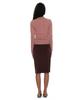 PARTIMENTO WOMEN Pwc V-Neck Baby Long Sleeve Tee_Brick