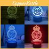Led 3d Wekity Night Light Illusion Lamp 16 Colour Change Decor Lamp Gifts Kids