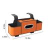 Multifunctional Car Organizer with Cup Holder Tissue Box and Hooks Auto Drink Snack Phone Tray Automotive Travel Accessories