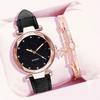 Starry Sky Women Watch Bracelet Ladies Wristwatch Pink Female Girls Clock Fashion Leather Simple Watches Reloj Mujer Rosa