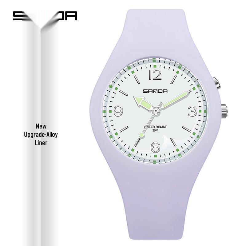 Multicolor Sanda 50M Waterproof Luminous Dial Sport Watch