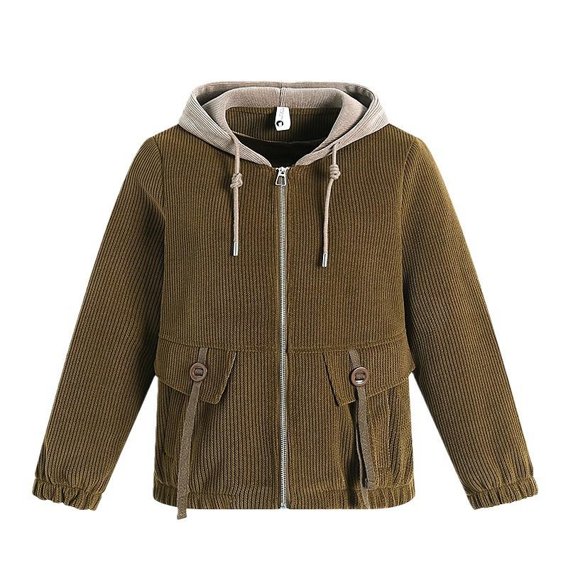 Mom's Spring 2025 Hooded Short Jacket for Women, Fashionable Casual Wear for Middle-Aged & Elderly