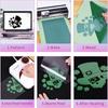 A84E-Vinyl Puff Vinyl Heat Transfer 3D Puffy Heat Transfer Vinyl For T-Shirts, Easy To Cut & Weed & Transfer 10PCS