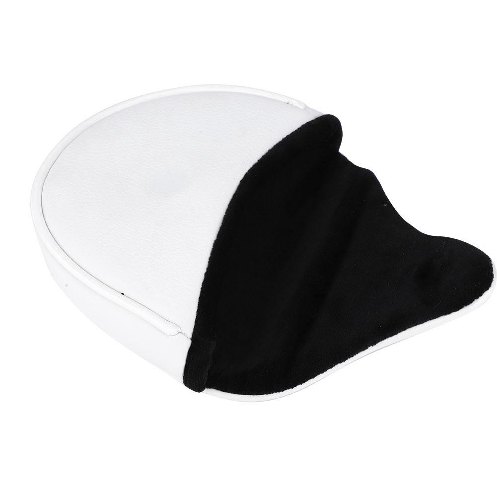 PU Leather Greeting Pine Semicircular Waterproof Magnetic Buckle Golf Putter Head Cover Club Headcovers AccessoryWhite